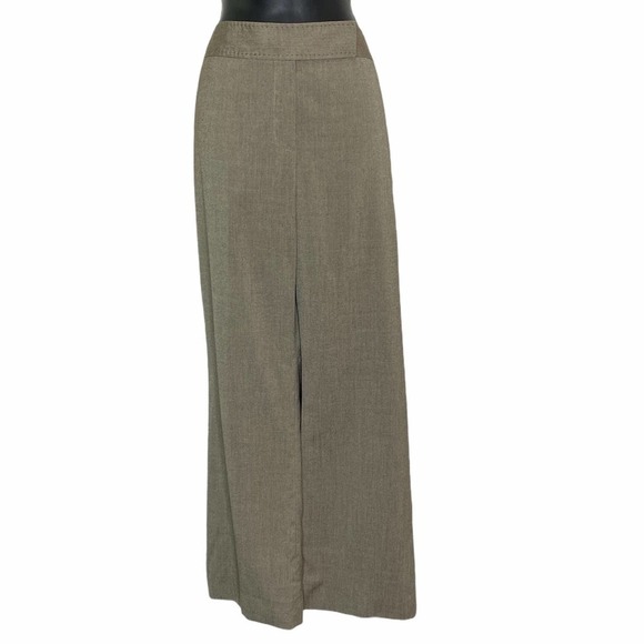 BROWN Wide Leg Flare Dress Pant Trousers Size 8P - Picture 2 of 10